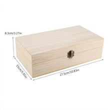 Load image into Gallery viewer, 25 Grid Essential Oil Carrying Case Wooden Storage Box Organizer Aromatherapy Container Treasure Jewelry Storage Box #W0